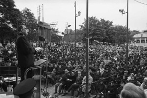 1967 Dåvarande Stabschefen Erik Wickberg talade